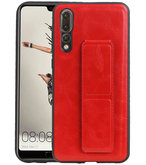 Grip Stand Hardcase Backcover voor Huawei P20 Pro Rood