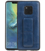Grip Stand Hardcase Backcover voor Huawei Mate 20 Pro Blauw