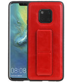 Grip Stand Hardcase Backcover voor Huawei Mate 20 Pro Rood