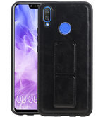 Grip Stand Hardcase Backcover voor Huawei Nova 3 Zwart