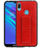 Grip Stand Hardcase Backcover voor Huawei Y6 / Y6 Prime 2019 Rood