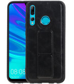 Grip Stand Hardcase Backcover voor Honor 20 Lite Zwart