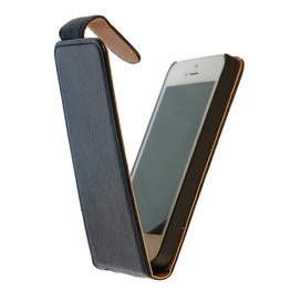 BestCases Luxe Kreukelleer Flipcase Hoesje voor Samsung Galaxy Express Blauw