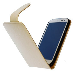 Bestcases Vintage Creme Flipcase Hoesje voor LG Optimus L5 2 E460 Bestcases Vintage Creme Flipcase Hoesje voor LG Optimus L5 2 E460