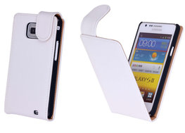 Bestcases Vintage Creme Flipcase Hoesje voor Samsung Galaxy S2 Plus i9100