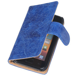 Bestcases Vintage Blauw Book Cover Hoesje voor LG Optimus L5 2 E460 Bestcases Vintage Blauw Book Cover Hoesje voor LG Optimus L5 2 E460
