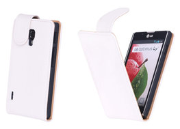 Bestcases Vintage Creme Flipcase Hoesje voor LG Optimus L7 2 P710 Bestcases Vintage Creme Flipcase Hoesje voor LG Optimus L7 2 P710