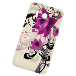 TPU Silicone Bloem Design Back Cover Hoesje voor Huawei Ascend Y300