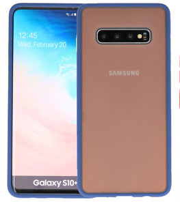 Kleurcombinatie Hard Case voor Samsung Galaxy S10 Plus Blauw Kleurcombinatie Hard Case voor Samsung Galaxy S10 Plus Blauw