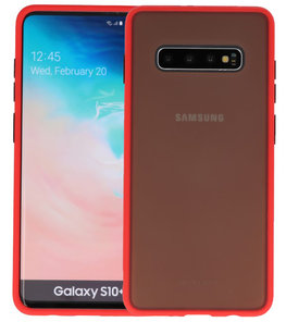 Kleurcombinatie Hard Case voor  Samsung Galaxy S10 Plus Rood Kleurcombinatie Hard Case voor  Samsung Galaxy S10 Plus Rood