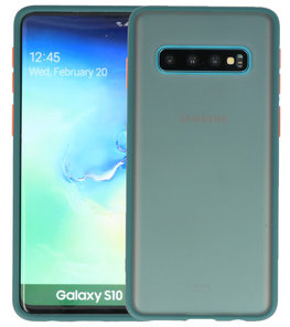 Kleurcombinatie Hard Case voor Samsung Galaxy S10 Donker Groen