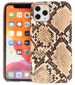 Slang Design Back Cover voor iPhone 11 Pro Beige Slang Design Back Cover voor iPhone 11 Pro Beige
