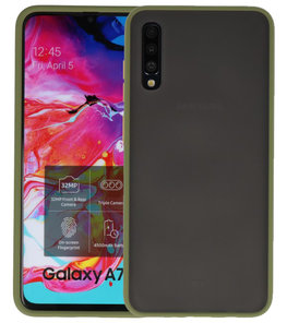 Kleurcombinatie Hard Case voor Samsung Galaxy A70 Groen