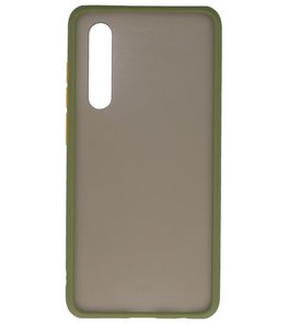Kleurcombinatie Hard Case voor Huawei P30 Groen Kleurcombinatie Hard Case voor Huawei P30 Groen