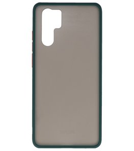Kleurcombinatie Hard Case voor Huawei P30 Pro Donker Groen