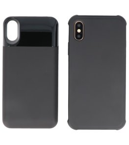 Battery Power Bank + Back Case voor iPhone Xs Max Zwart Battery Power Bank + Back Case voor iPhone Xs Max Zwart