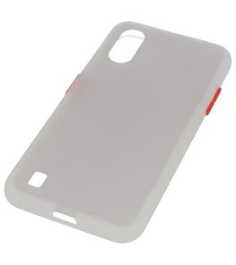 Kleurcombinatie Hard Case voor Samsung Galaxy A01 Transparant Kleurcombinatie Hard Case voor Samsung Galaxy A01 Transparant
