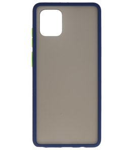 Kleurcombinatie Hard Case voor Samsung Galaxy A91 Blauw