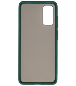 Kleurcombinatie Hard Case voor Samsung Galaxy S20 Donker Groen Kleurcombinatie Hard Case voor Samsung Galaxy S20 Donker Groen