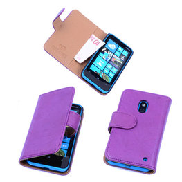 BestCases Luxe Echt Lederen Booktype Hoesje voor Nokia Lumia 620 Paars BestCases Luxe Echt Lederen Booktype Hoesje voor Nokia Lumia 620 Paars
