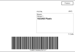 Verzonden Label Verzonden Label