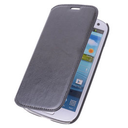 Bestcases Zwart Map Case Book Cover Hoesje voor Samsung Galaxy Note 3