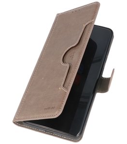 Luxe Portemonnee Hoesje voor Samsung Galaxy S20 Ultra Grijs