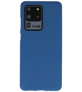 Color Telefoonhoesje voor Samsung Galaxy S20 Ultra Navy