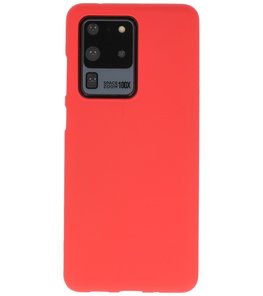 Color Telefoonhoesje voor Samsung Galaxy S20 Ultra Rood
