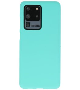 Color Telefoonhoesje voor Samsung Galaxy S20 Ultra Turquoise