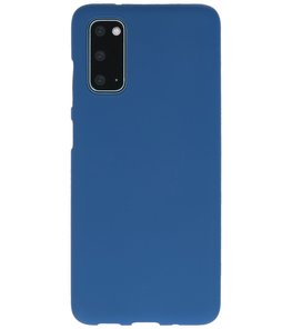 Color Telefoonhoesje voor Samsung Galaxy S20 Navy Color Telefoonhoesje voor Samsung Galaxy S20 Navy