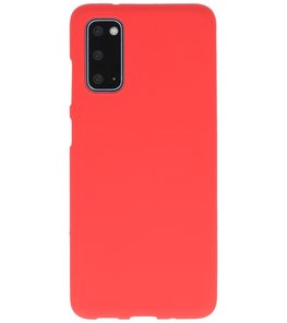 Color Telefoonhoesje voor Samsung Galaxy S20 Rood Color Telefoonhoesje voor Samsung Galaxy S20 Rood