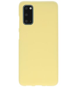 Color Telefoonhoesje voor Samsung Galaxy S20 Geel Color Telefoonhoesje voor Samsung Galaxy S20 Geel