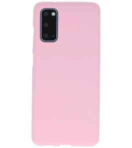 Color Telefoonhoesje voor Samsung Galaxy S20 Roze Color Telefoonhoesje voor Samsung Galaxy S20 Roze