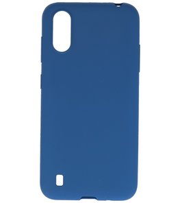 Color Telefoonhoesje voor Samsung Galaxy A01 Navy Color Telefoonhoesje voor Samsung Galaxy A01 Navy