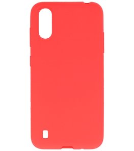Color Telefoonhoesje voor Samsung Galaxy A01 Rood Color Telefoonhoesje voor Samsung Galaxy A01 Rood