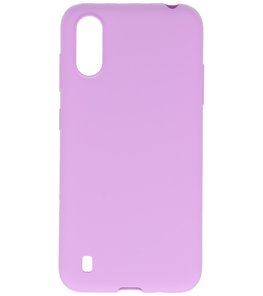 Color Telefoonhoesje voor Samsung Galaxy A01 Paars Color Telefoonhoesje voor Samsung Galaxy A01 Paars