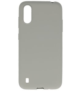 Color Telefoonhoesje voor Samsung Galaxy A01 Grijs Color Telefoonhoesje voor Samsung Galaxy A01 Grijs