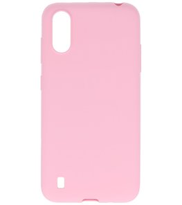 Color Telefoonhoesje voor Samsung Galaxy A01 Roze Color Telefoonhoesje voor Samsung Galaxy A01 Roze