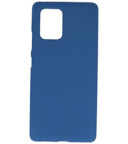 Color Telefoonhoesje voor Samsung Galaxy S10 Lite Navy