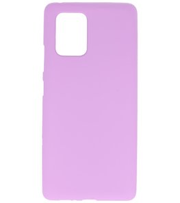 Color Telefoonhoesje voor Samsung Galaxy S10 Lite Paars