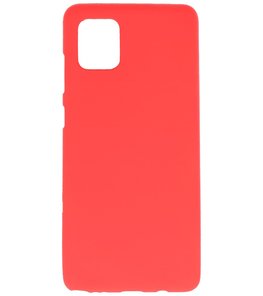 Color Telefoonhoesje voor Samsung Galaxy Note 10 Lite Rood Color Telefoonhoesje voor Samsung Galaxy Note 10 Lite Rood