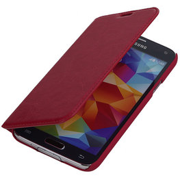 Bestcases Fuchsia Map Case Book Cover Hoesje voor Samsung Galaxy S5