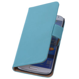 PU Leder Turquoise Hoesje voor Samsung Galaxy S3 Book/Wallet Case/Cover