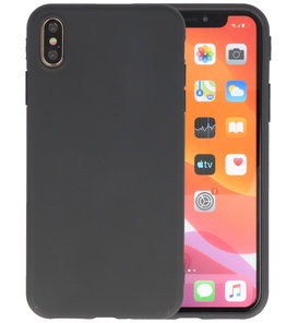 Bestcases 2.0 mm Telefoonhoesje Backcover iPhone Xs Max - Zwart Bestcases 2.0 mm Telefoonhoesje Backcover iPhone Xs Max - Zwart