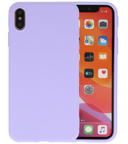Bestcases 2.0 mm Telefoonhoesje Backcover iPhone Xs Max - Paars Bestcases 2.0 mm Telefoonhoesje Backcover iPhone Xs Max - Paars