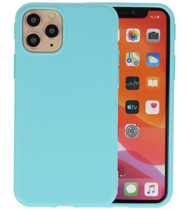 Bestcases 2.0 mm Telefoonhoesje Backcover Hoesje iPhone 11 Pro - Turquoise Bestcases 2.0 mm Telefoonhoesje Backcover Hoesje iPhone 11 Pro - Turquoise