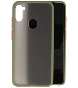 Bestcases Hard Case Telefoonhoesje Samsung Galaxy A11 - Groen