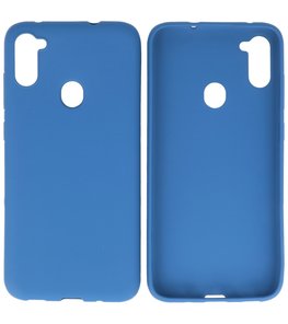 Color Backcover Telefoonhoesje voor Samsung Galaxy A11 - Navy