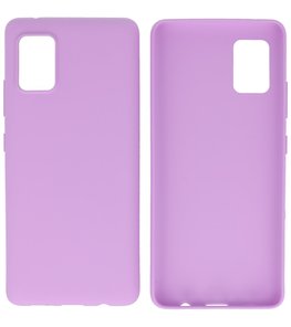 Color Backcover Telefoonhoesje voor Samsung Galaxy A31 - Paars